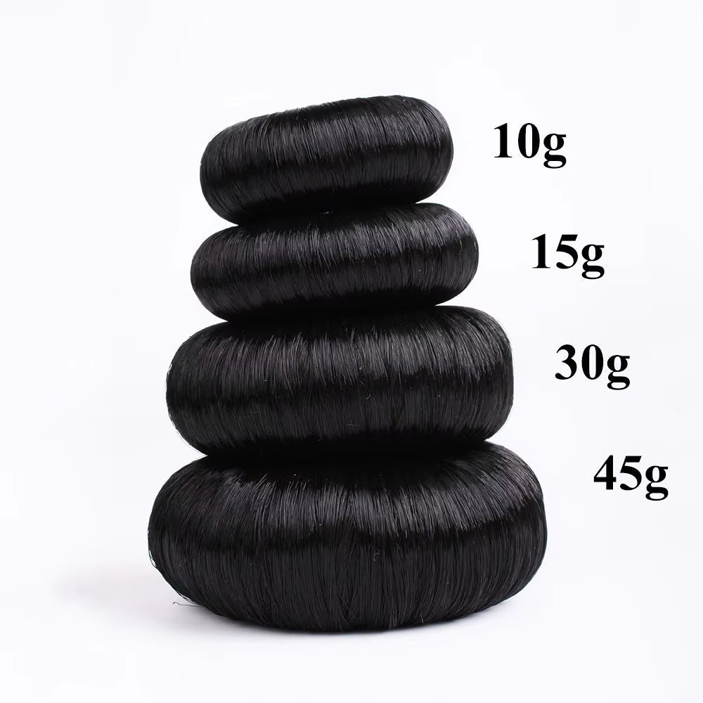 Beige Elegant Hair Wig Hair Clip Black Hair Accessories Hair Ring Bun Maker Hair Donut Shaper Hair Styling Tools
