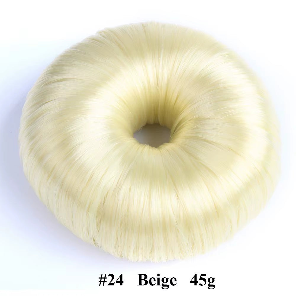Beige Elegant Hair Wig Hair Clip Black Hair Accessories Hair Ring Bun Maker Hair Donut Shaper Hair Styling Tools