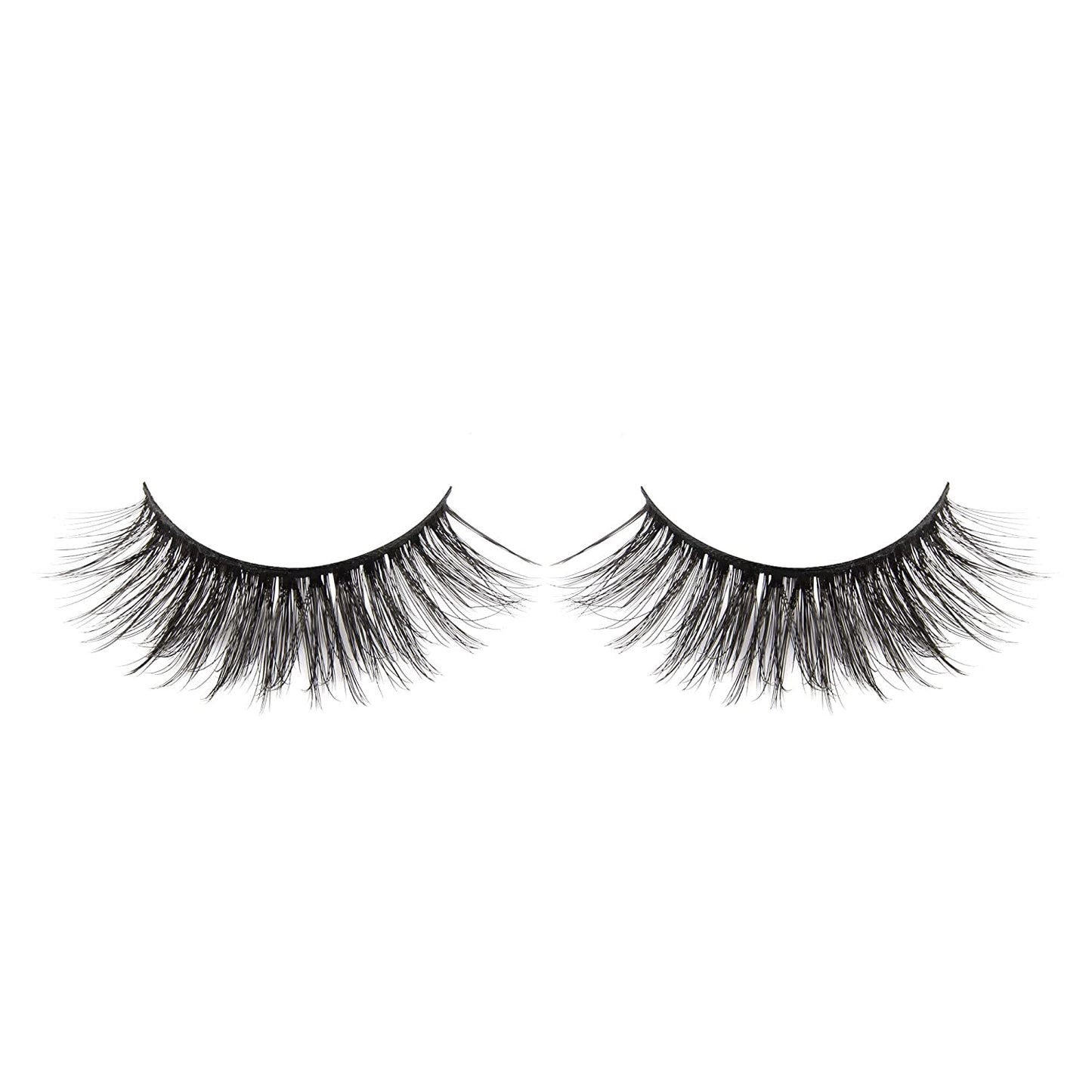3D False Eyelashes Packs 5 Pairs Faux Mink Lashes Fluffy Natural Look False Lash 18MM Volume Long Faux Eyelash Soft Reusable Lashes (5Pairs1Style(6D08))