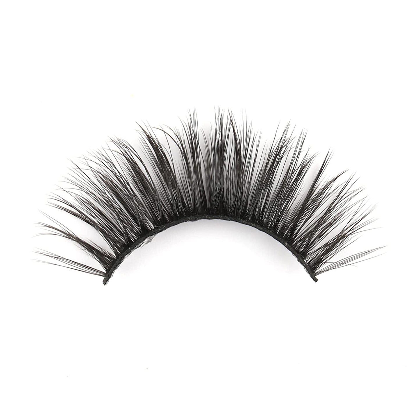 3D False Eyelashes Packs 5 Pairs Faux Mink Lashes Fluffy Natural Look False Lash 18MM Volume Long Faux Eyelash Soft Reusable Lashes (5Pairs1Style(6D08))