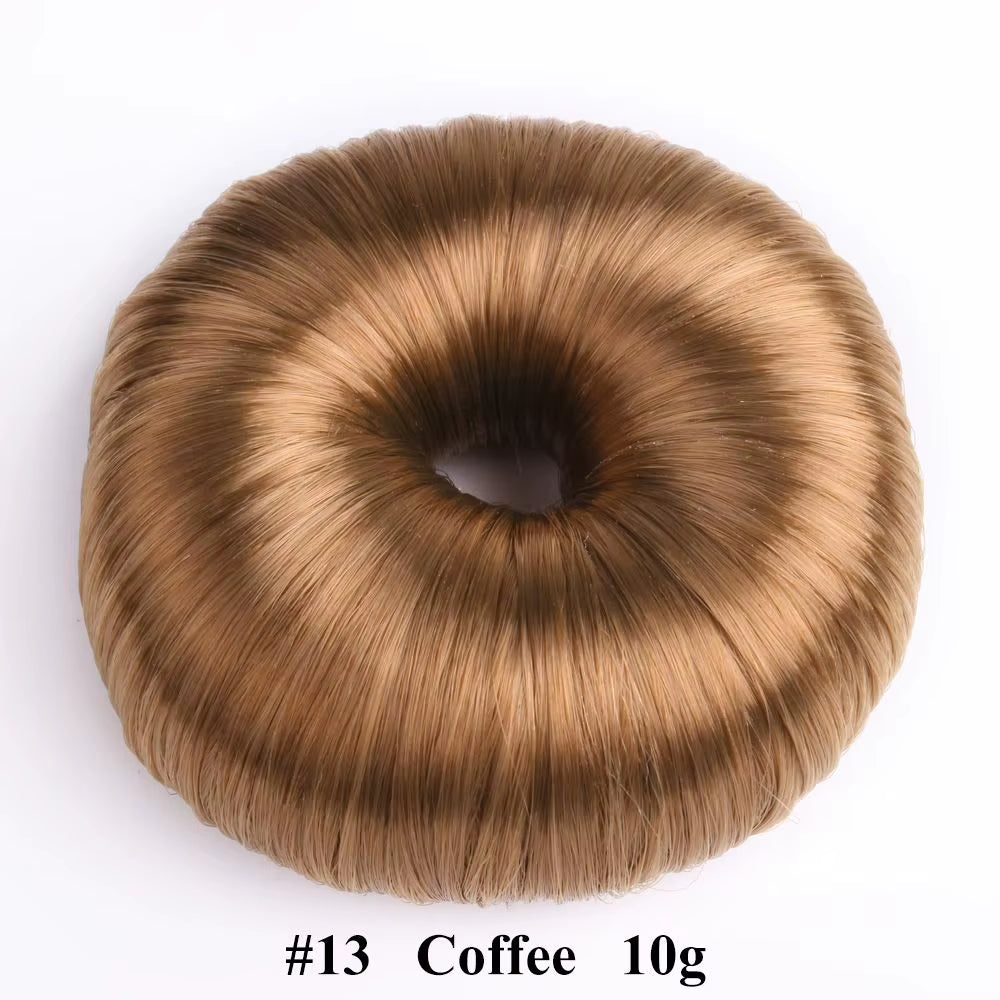 Beige Elegant Hair Wig Hair Clip Black Hair Accessories Hair Ring Bun Maker Hair Donut Shaper Hair Styling Tools