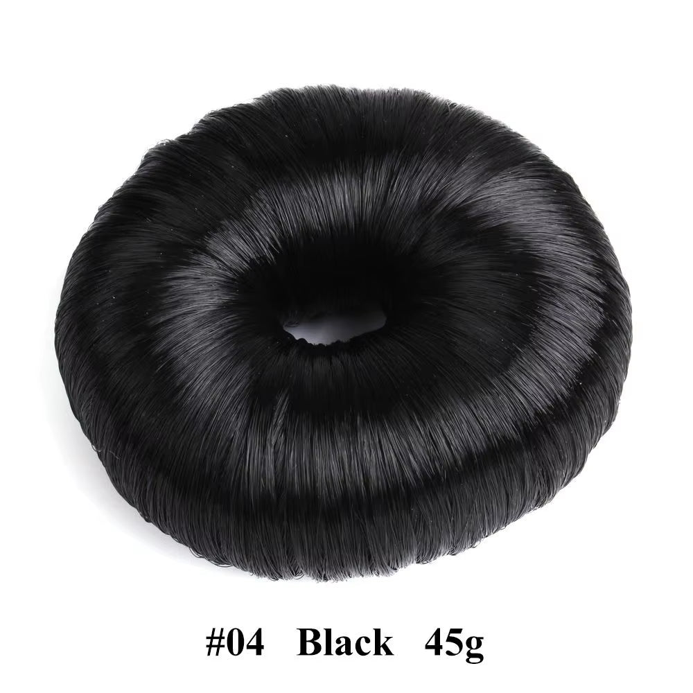 Beige Elegant Hair Wig Hair Clip Black Hair Accessories Hair Ring Bun Maker Hair Donut Shaper Hair Styling Tools