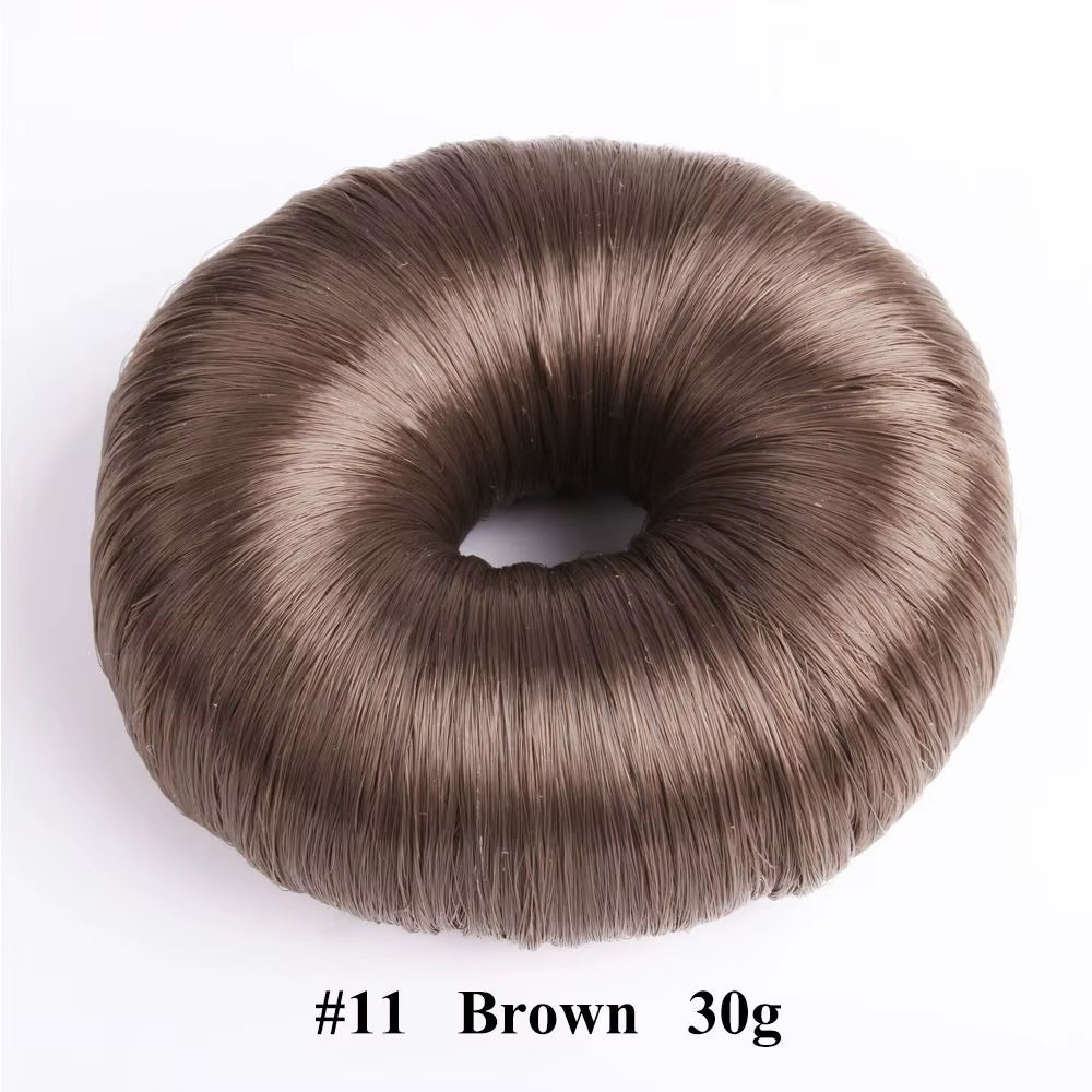 Beige Elegant Hair Wig Hair Clip Black Hair Accessories Hair Ring Bun Maker Hair Donut Shaper Hair Styling Tools