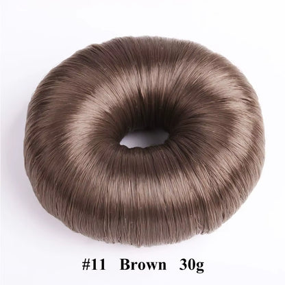 Beige Elegant Hair Wig Hair Clip Black Hair Accessories Hair Ring Bun Maker Hair Donut Shaper Hair Styling Tools