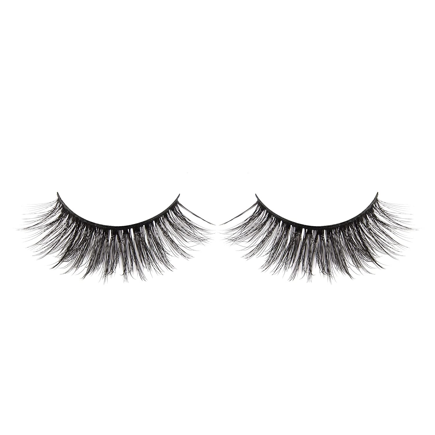 3D False Eyelashes Packs 5 Pairs Faux Mink Lashes Fluffy Natural Look False Lash 18MM Volume Long Faux Eyelash Soft Reusable Lashes (5Pairs1Style(6D08))