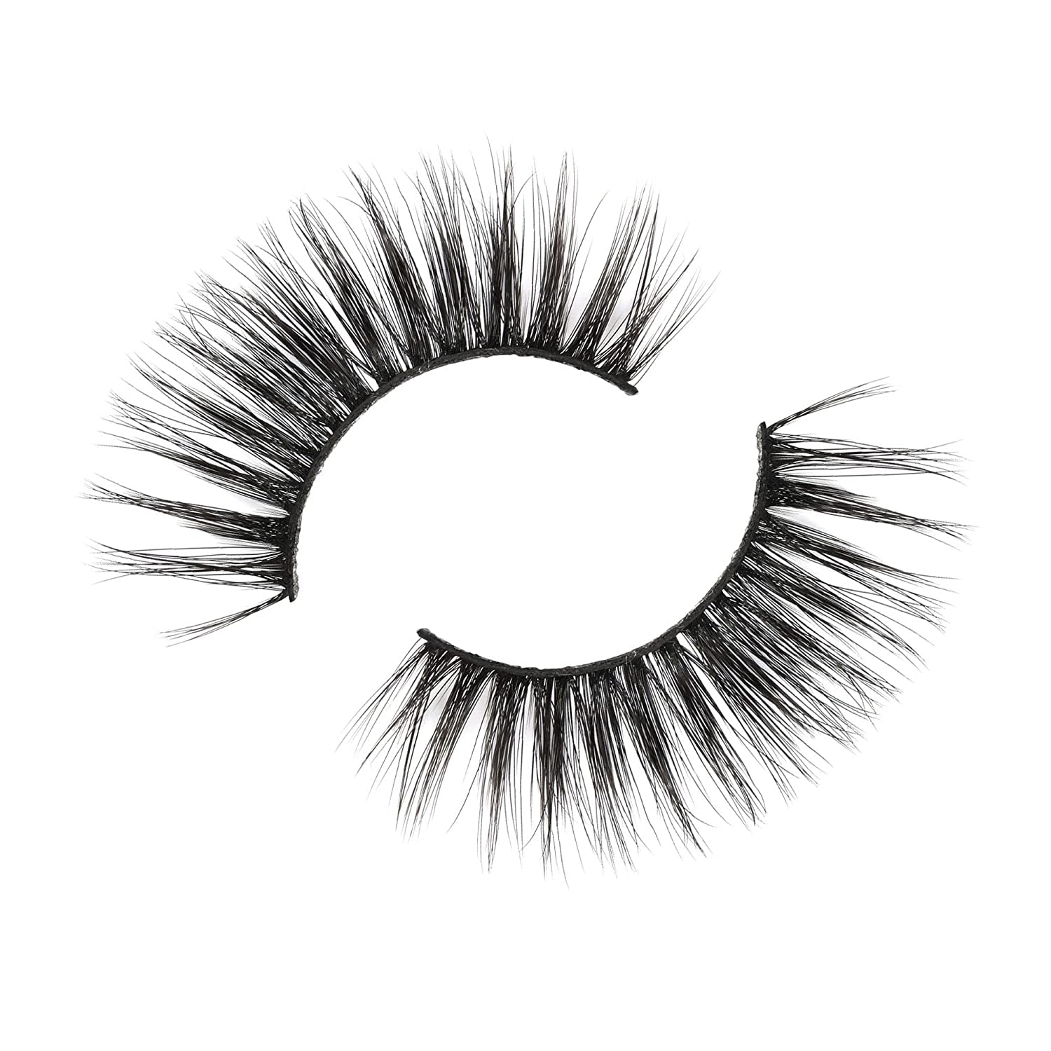 3D False Eyelashes Packs 5 Pairs Faux Mink Lashes Fluffy Natural Look False Lash 18MM Volume Long Faux Eyelash Soft Reusable Lashes (5Pairs1Style(6D08))