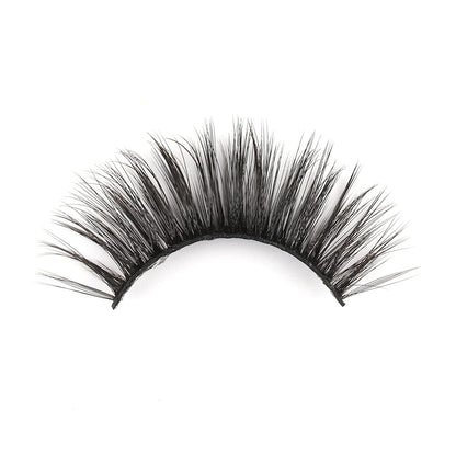 3D False Eyelashes Packs 5 Pairs Faux Mink Lashes Fluffy Natural Look False Lash 18MM Volume Long Faux Eyelash Soft Reusable Lashes (5Pairs1Style(6D08))