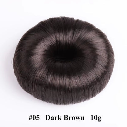 Beige Elegant Hair Wig Hair Clip Black Hair Accessories Hair Ring Bun Maker Hair Donut Shaper Hair Styling Tools