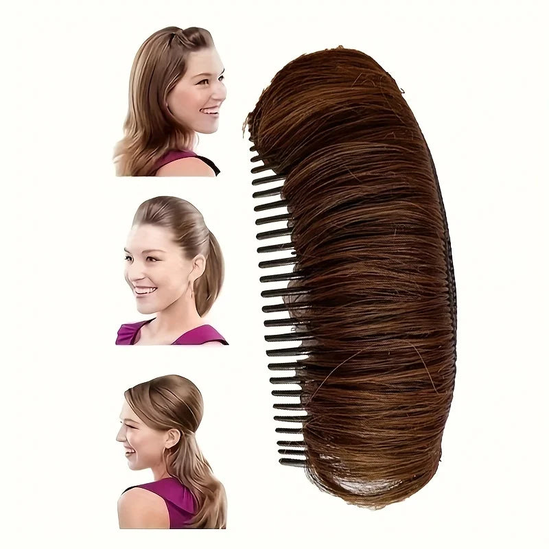 Invisible Fluffy Volume Lift Hair Hair Clips for Women Fluffy Hair Clip Hair Bun False Hair Fluffy Wig Hair Comb Synthetic Hair