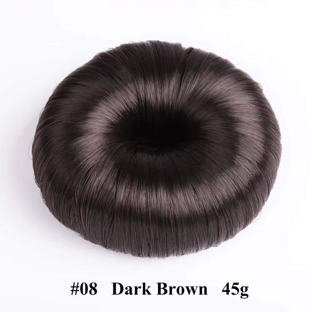 Beige Elegant Hair Wig Hair Clip Black Hair Accessories Hair Ring Bun Maker Hair Donut Shaper Hair Styling Tools