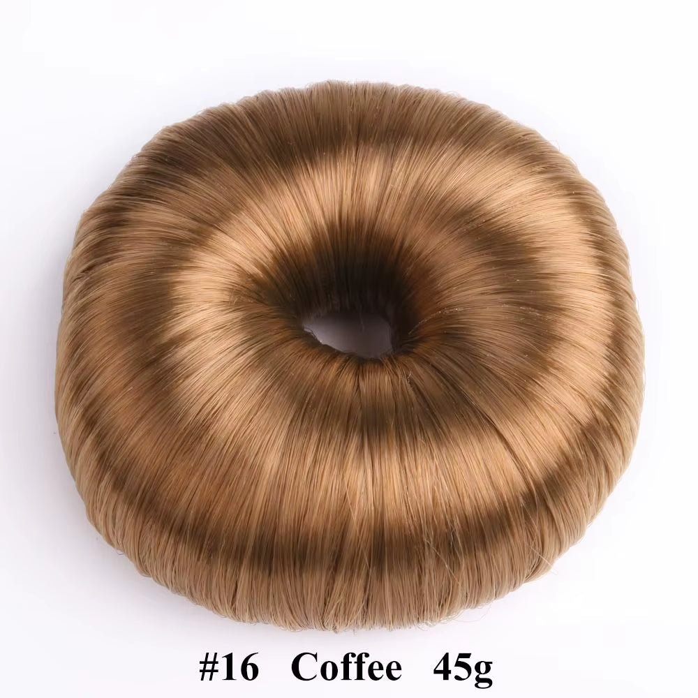 Beige Elegant Hair Wig Hair Clip Black Hair Accessories Hair Ring Bun Maker Hair Donut Shaper Hair Styling Tools