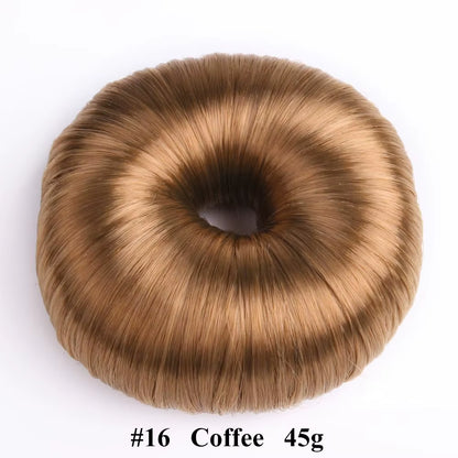 Beige Elegant Hair Wig Hair Clip Black Hair Accessories Hair Ring Bun Maker Hair Donut Shaper Hair Styling Tools